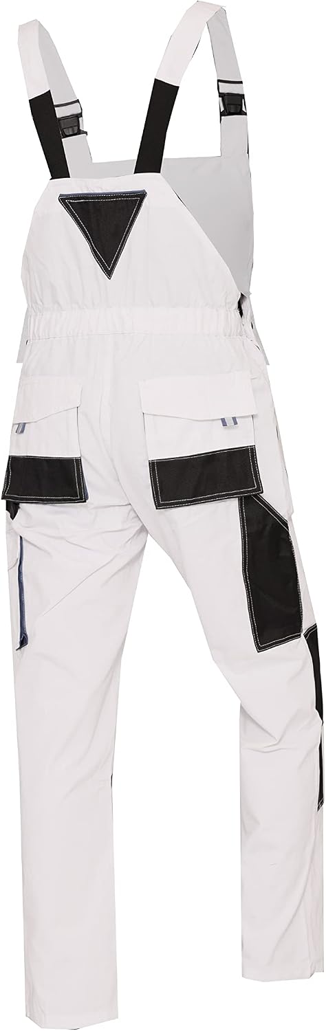 Detalle de WORK IDEA werkbroek voor heren met kniezakken, hamerlus en grote achterzak