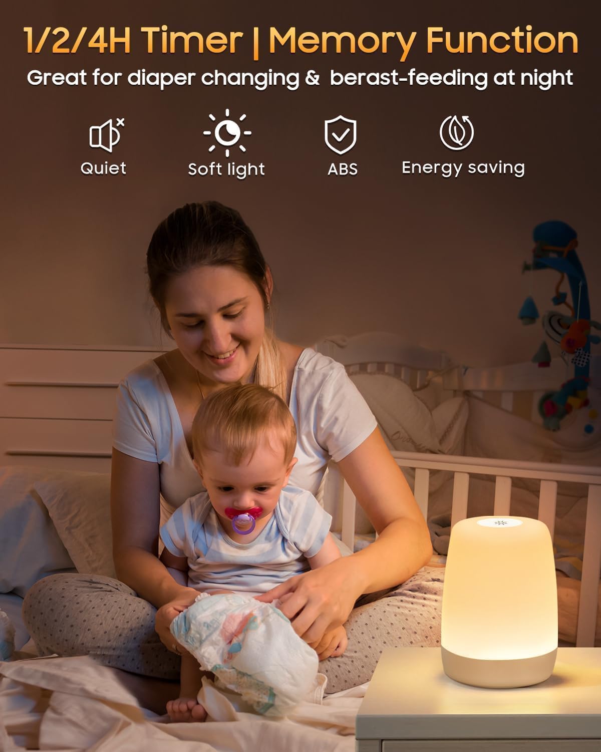 Thumbnail 2 de MEDE Night Light Bedside Lamp with Touch Control, RGB Modes & Timer