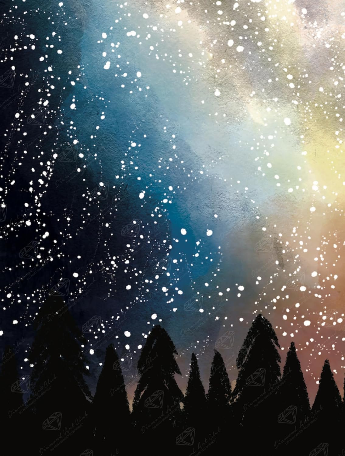 Detalle de DIAMOND ART CLUB ピンクアジサイ ダイヤモンドアートキット 33×33cm・49色