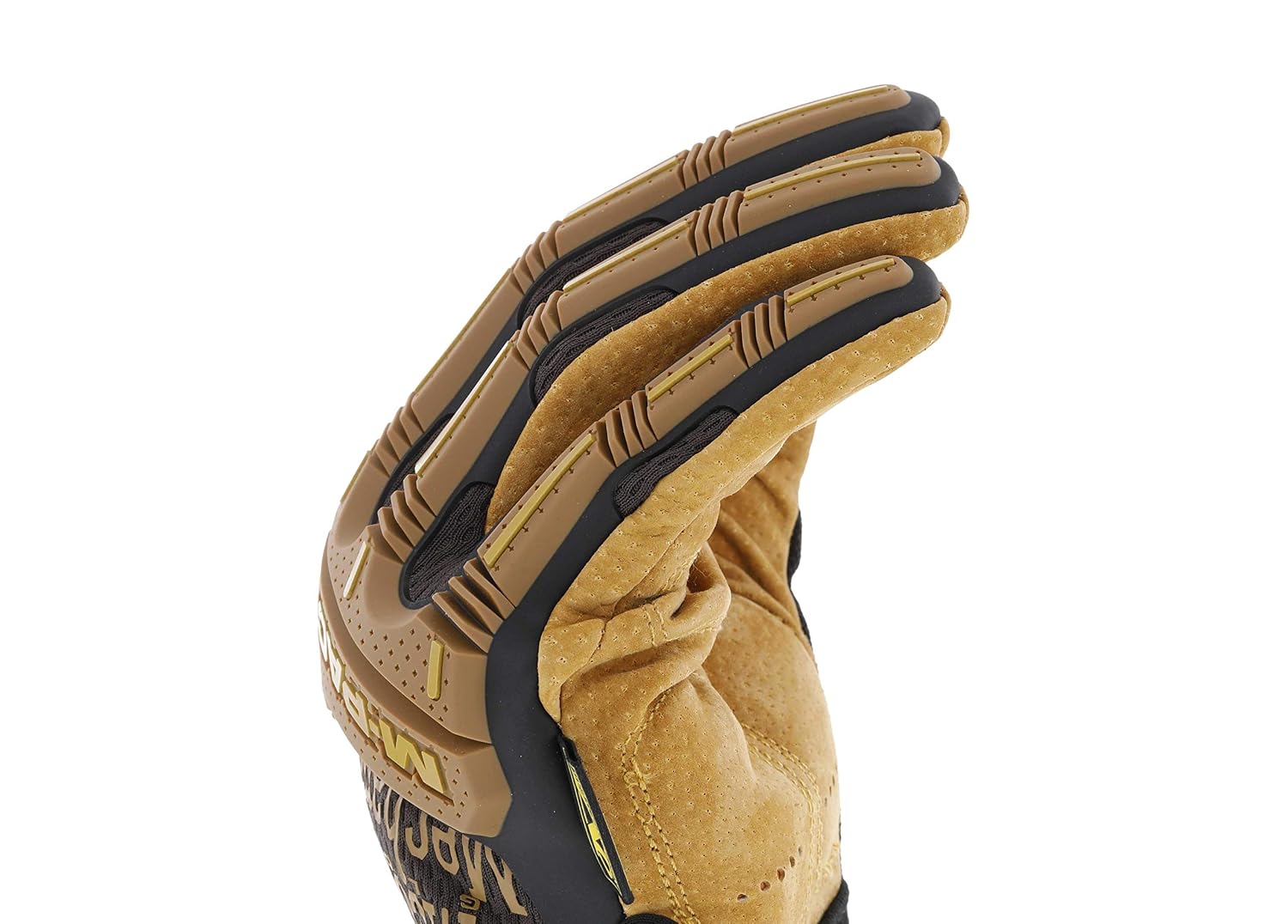 Thumbnail 6 de Mechanix Wear M-Pact® läderhandskar XL, brun/svart med TPR-skydd