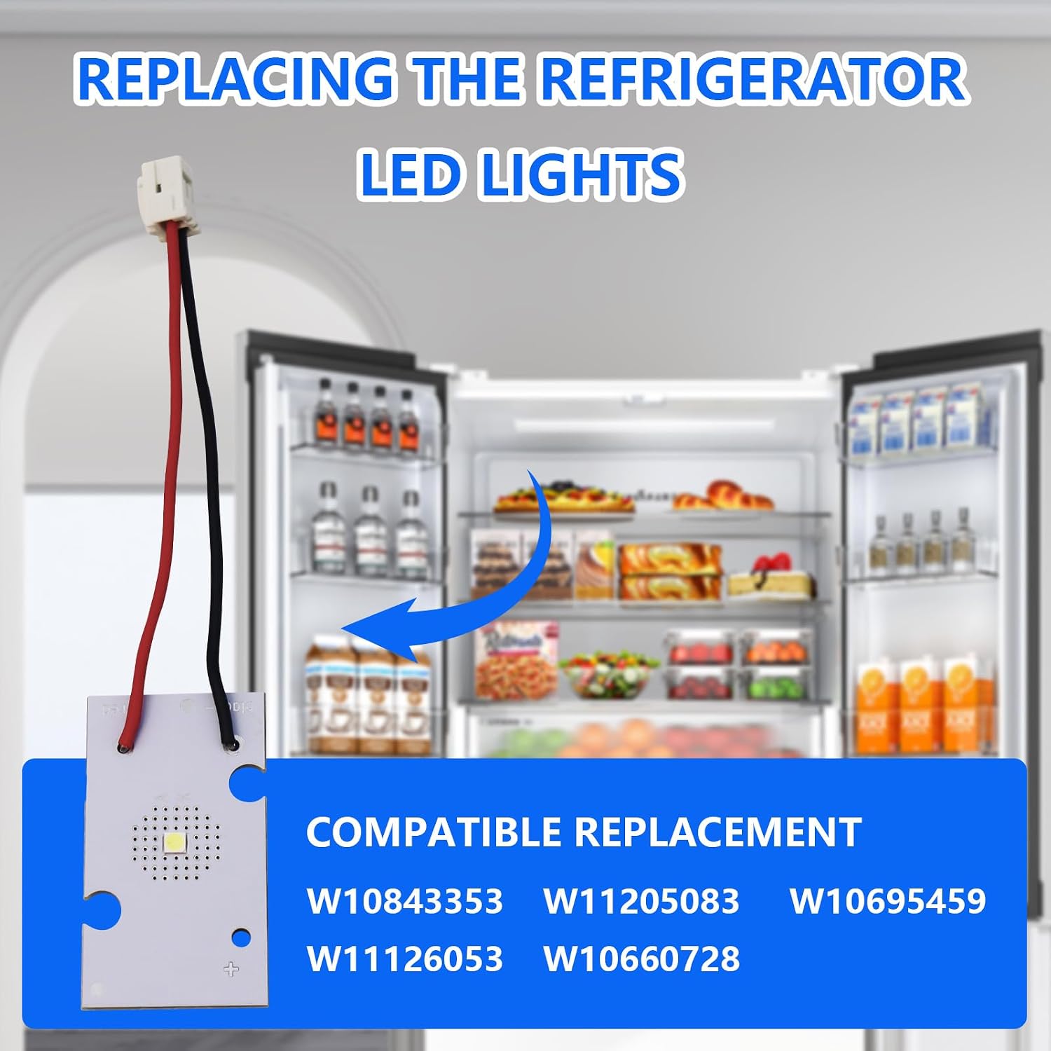 Thumbnail 2 de KOLEOLL W11462342 Refrigerator LED Light Replacement for Select Whirlpool Models