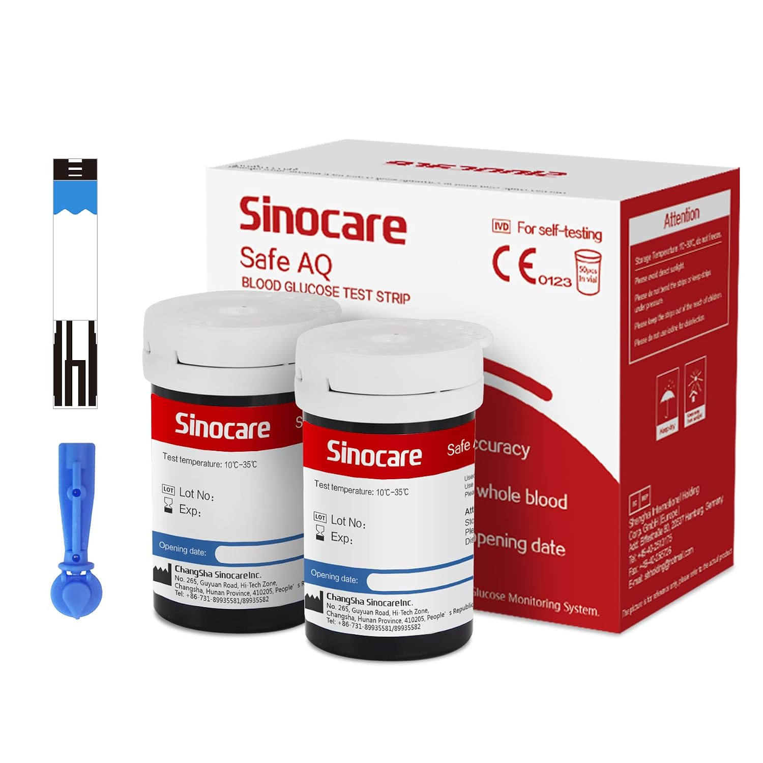 Thumbnail 6 de Sinocare Safe AQ test strips 100