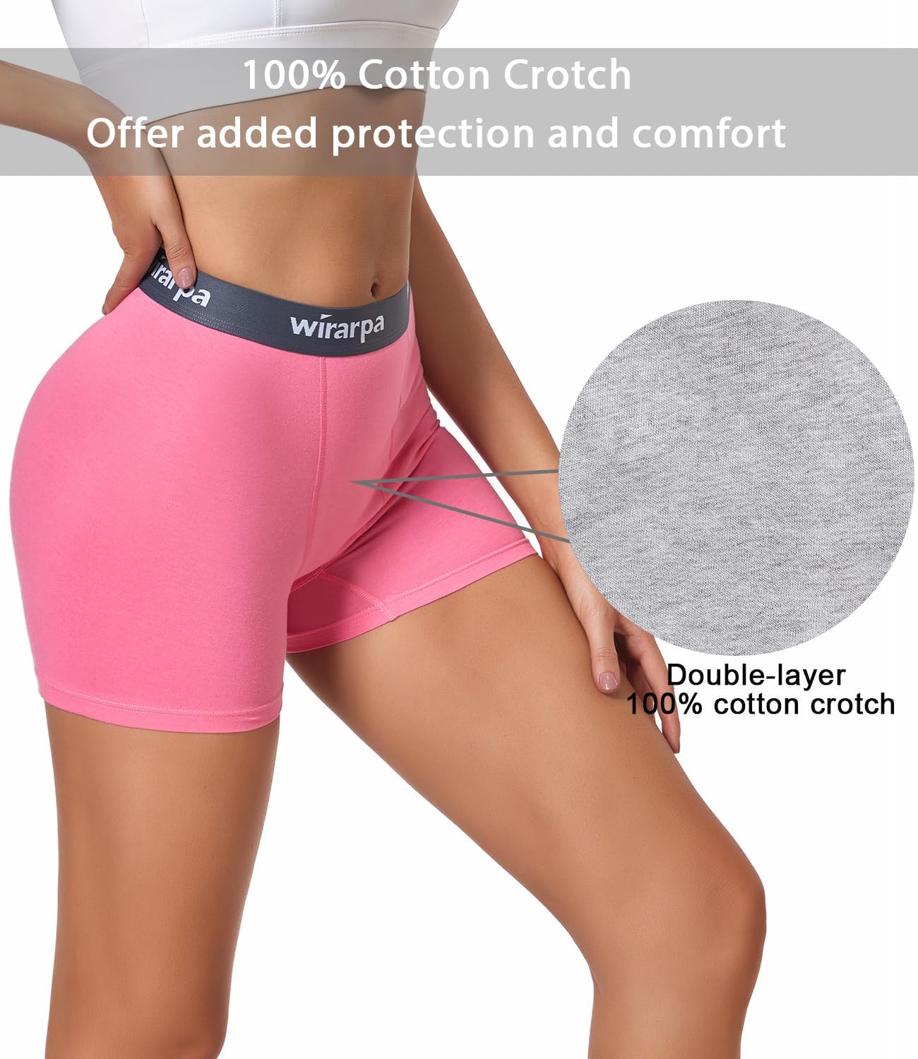 Detalle de Wirarpa cotton boxer briefs 3" inseam 4 pack