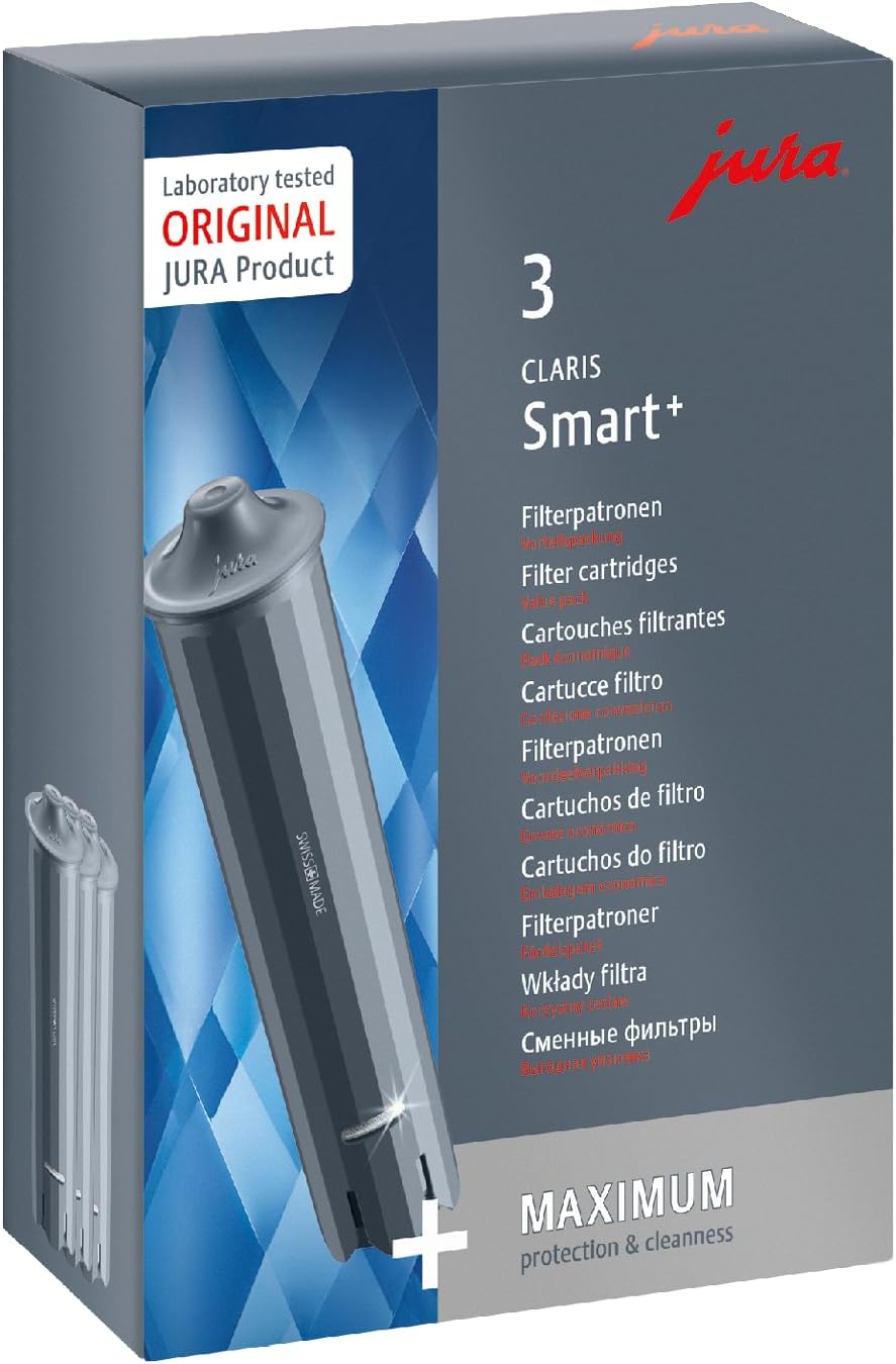 Detalle de JURA Claris Smart+ 24232 – wkłady filtrujące do ekspresów, zestaw 3 szt.
