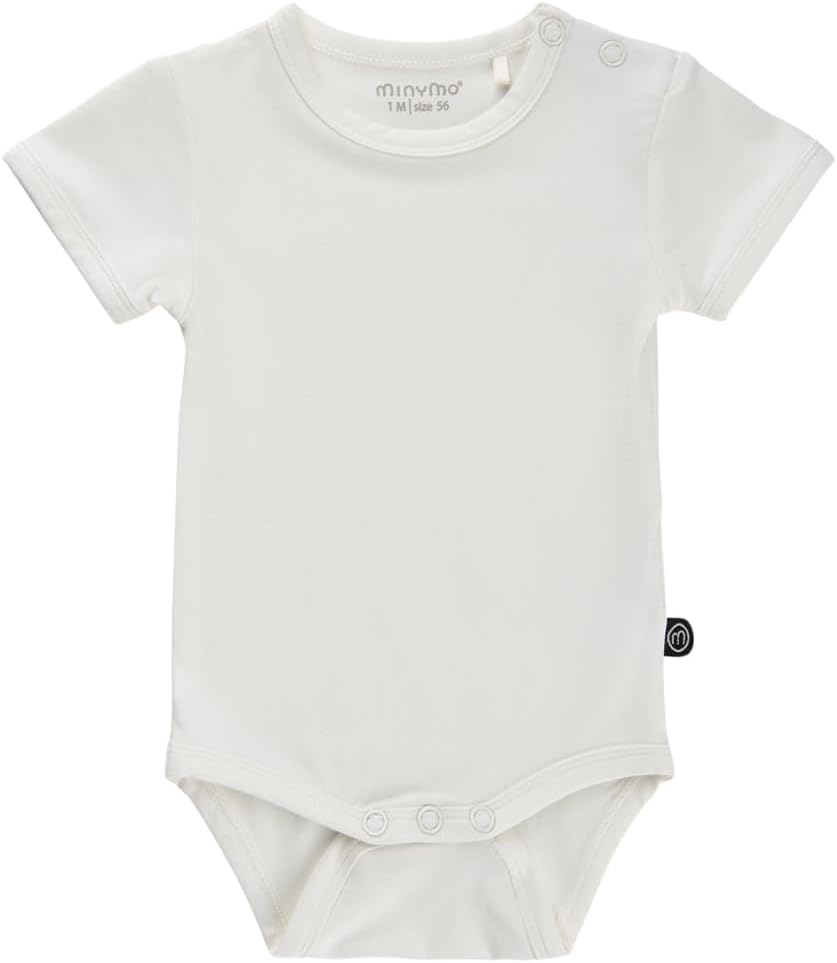 MINYMO Unisex Baby Body SS Formender Body aus Bambus-Viskose