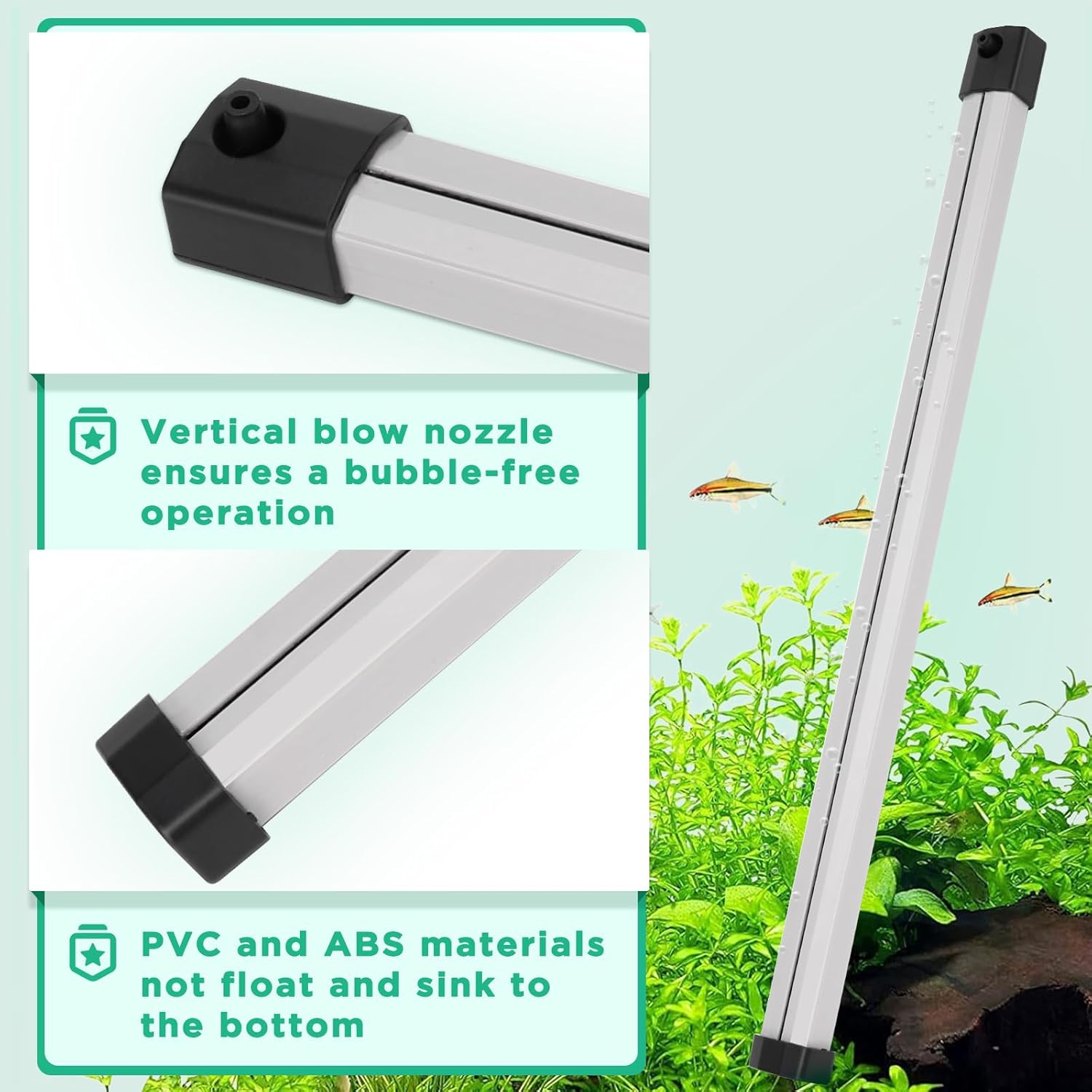 Thumbnail 2 de Hygger Aquarium Bubble Curtain Wall 15cm – Quiet High DO Diffuser with Air Tubing