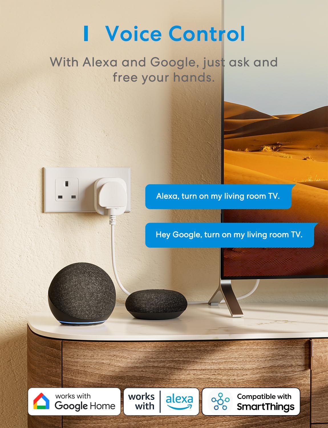 Detalle de Meross Smart Plug with Energy Monitoring 13A 4-Pack