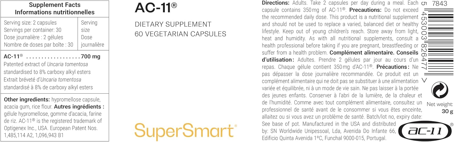 Thumbnail 1 de AC-11® Boost Immunitaire — Extrait Supérieur de Griffes de Chat Breveté