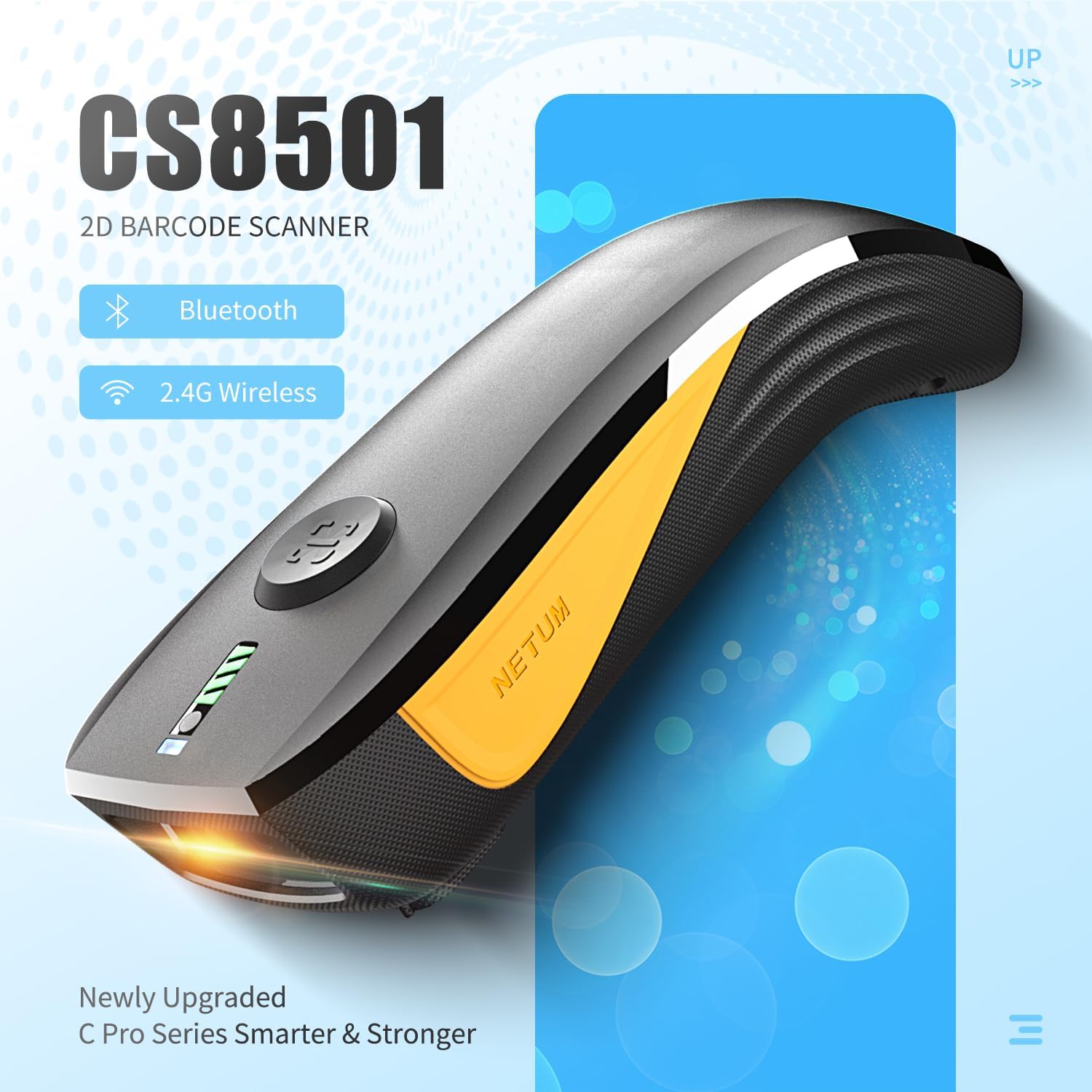 Thumbnail 1 de NETUM CS8501 Wireless QR Code Scanner: lettore barcode 3 in 1, Bluetooth 2.4G USB per inventario