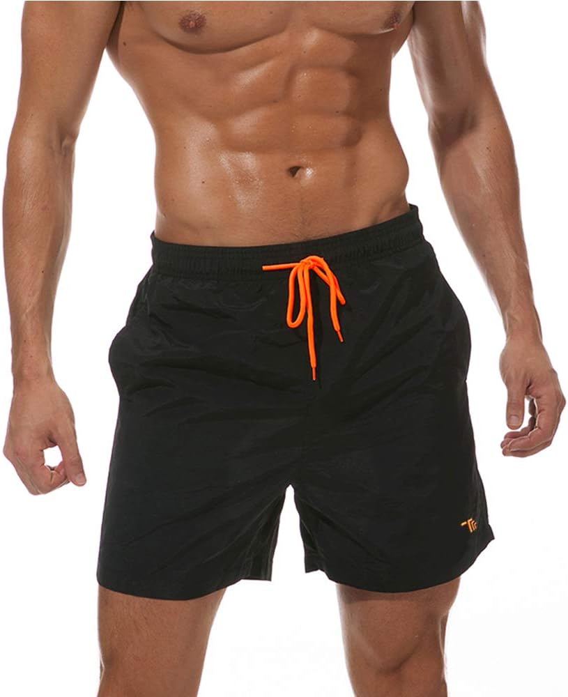 Detalle de donhobo men’s quick-dry swim trunks with mesh lining and waterproof surface
