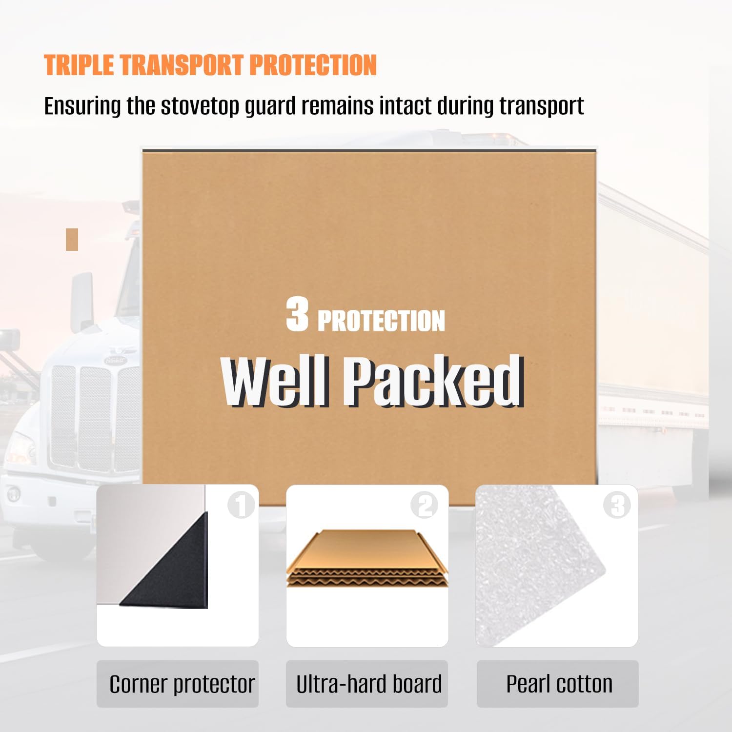 Thumbnail 5 de 2-Pack 24x30 Stainless Steel Stove Backsplash: Reversible Ultra Flat Splatter Guard & Easy Clean Wall Shield