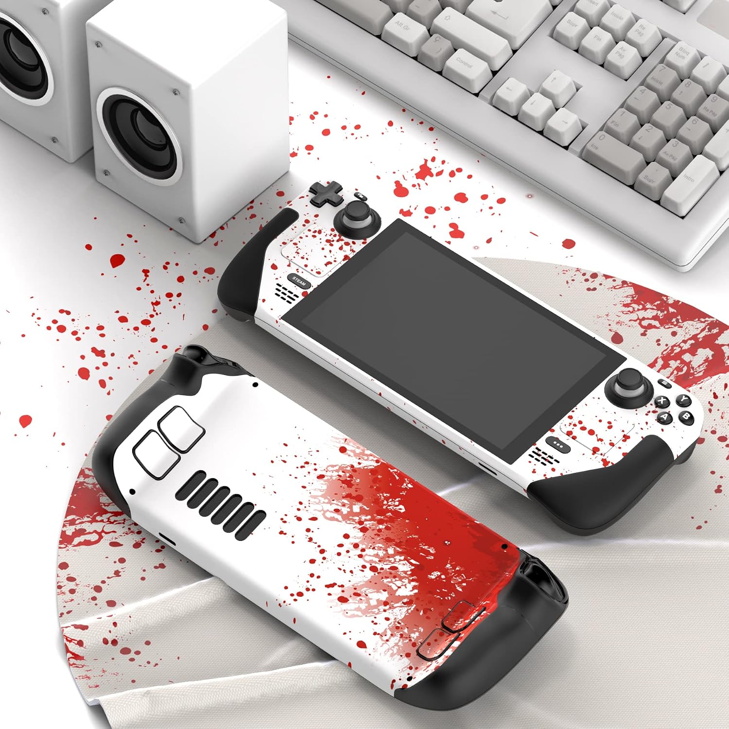 Thumbnail 2 de PlayVital Full Set Protective Skin Decal for Steam Deck LCD and OLED — Blood Splash