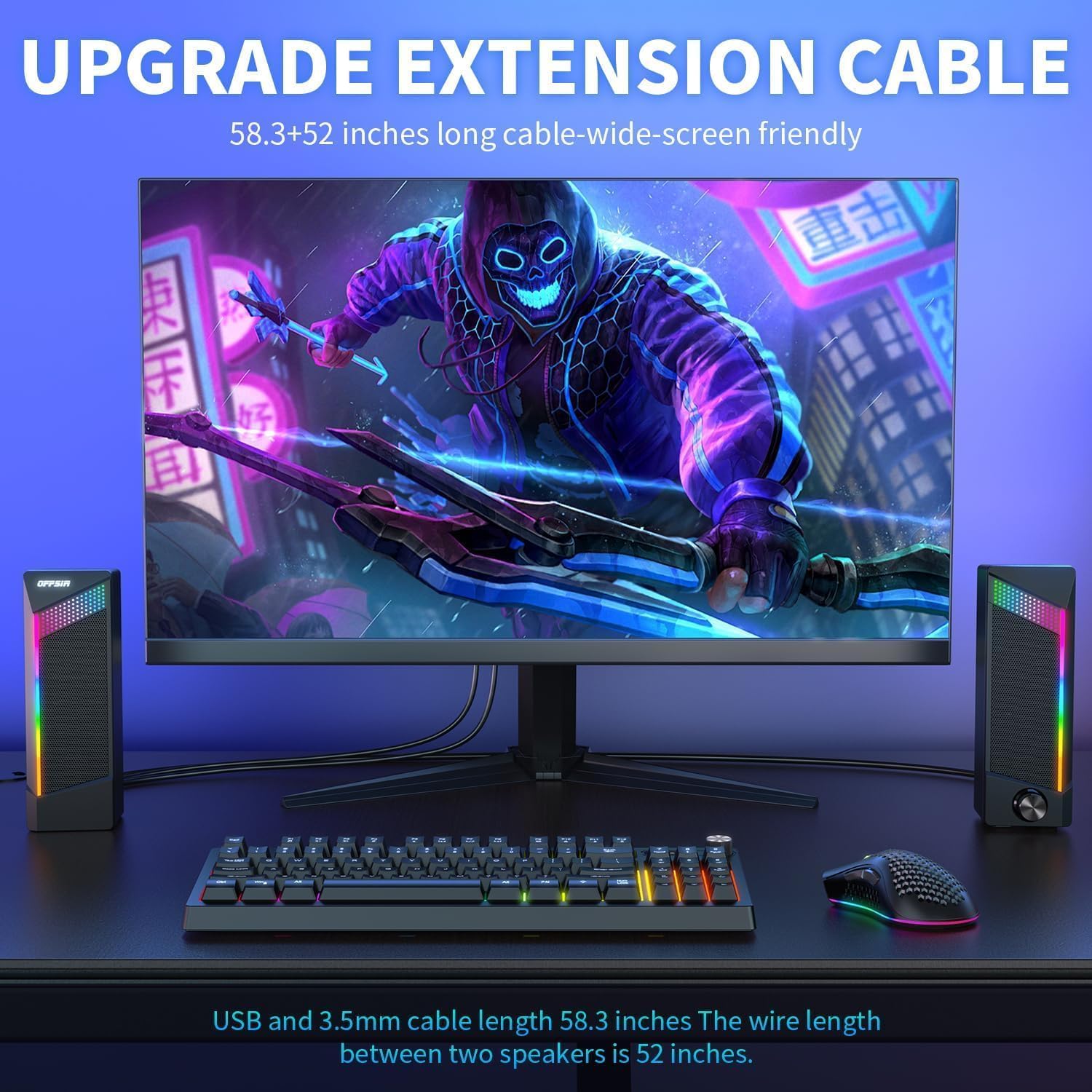 Thumbnail 4 de 2 in 1 PC RGB Speakers 10W
