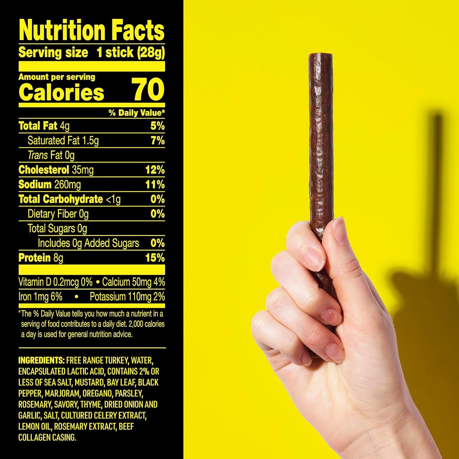Detalle 2 de Lorissa’s Kitchen 10000042953 Herb-A-Licious Turkey Sticks, 24-Pack, Zero Sugar