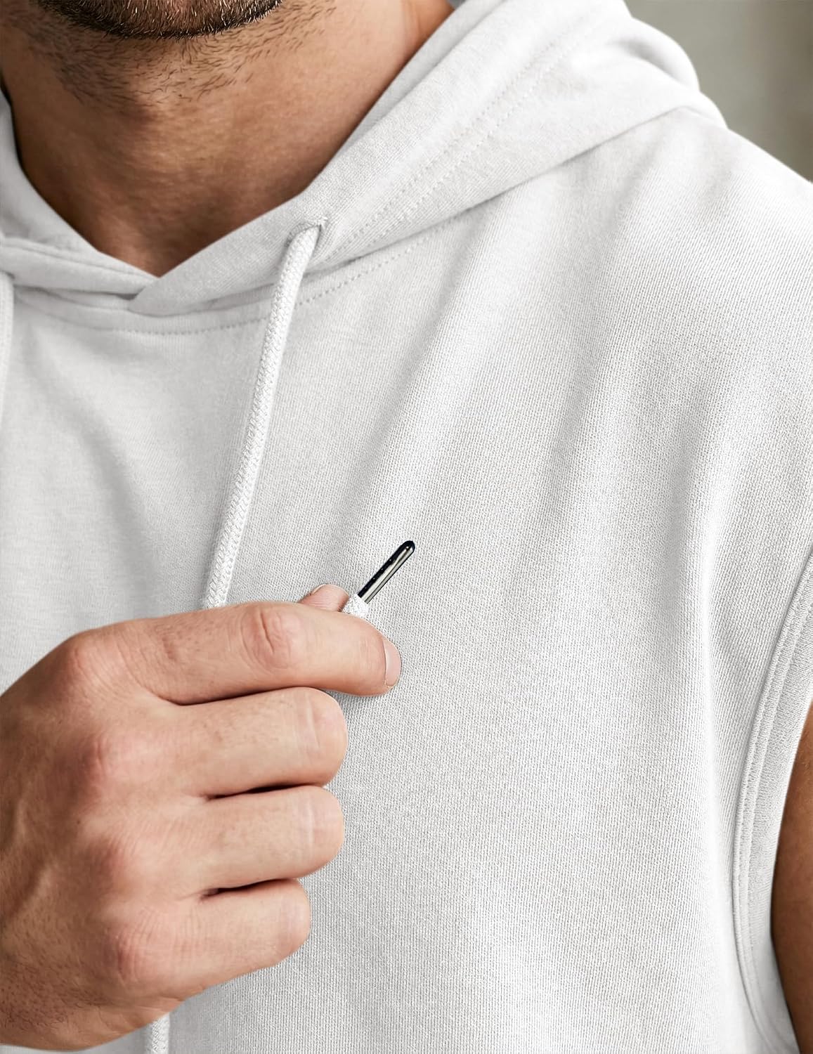 Detalle 2 de JMIERR Hooded Drawstring Shirt, Gym hoodie