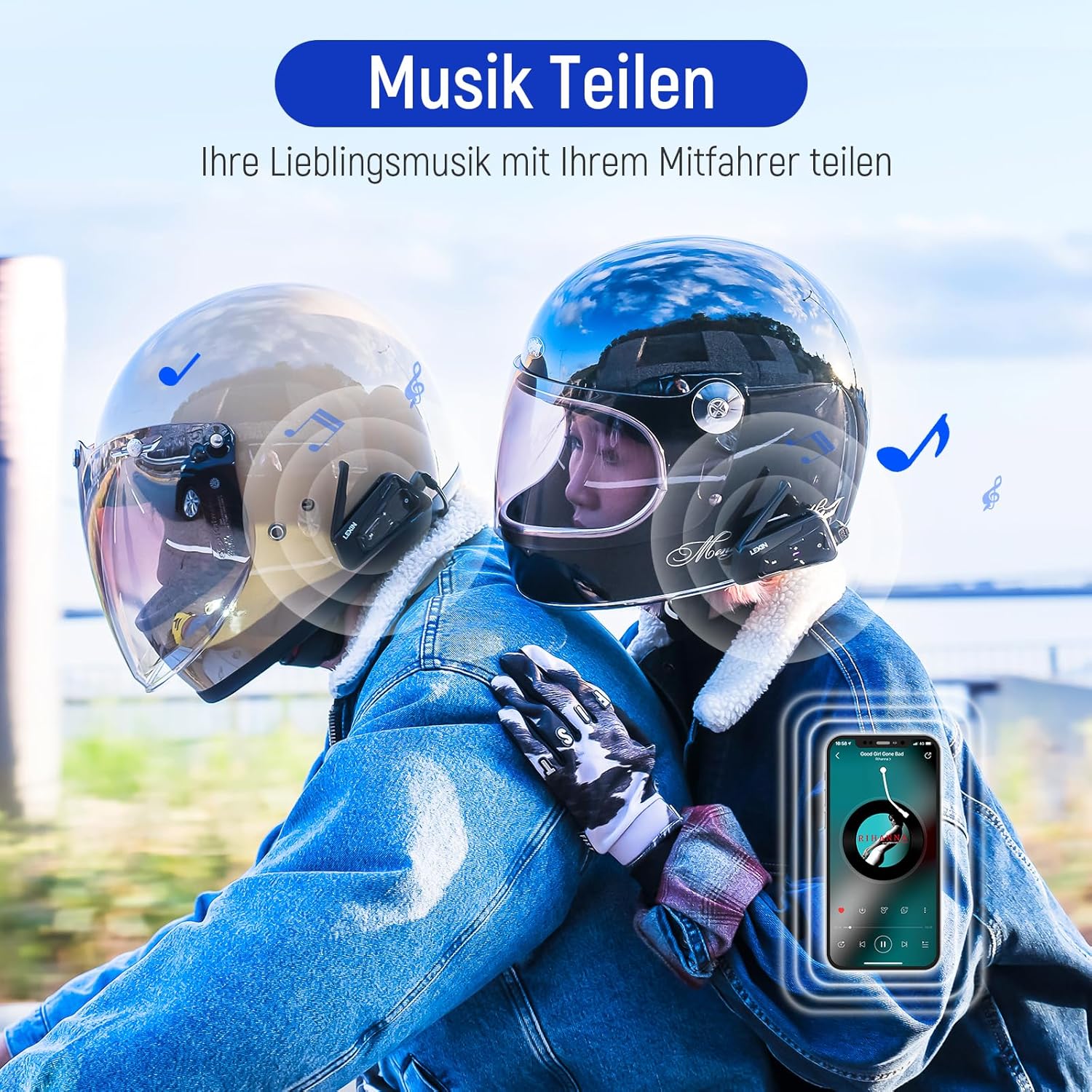Thumbnail 5 de LEXIN MeshCom Mesh 3.0 Helm Intercom 📢