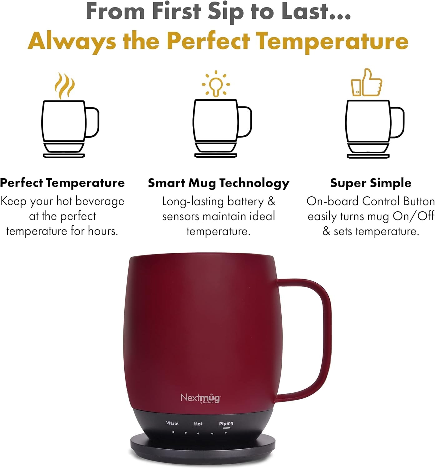 Detalle 2 de Nextmug Self-Heating Mug 14 oz