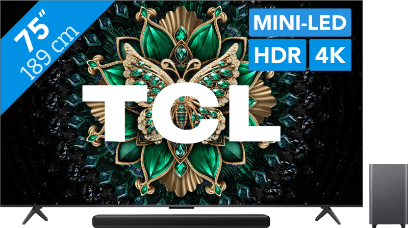 Detalle de TCL 75 Zoll QD Mini‑LED C61K 4K (2025)