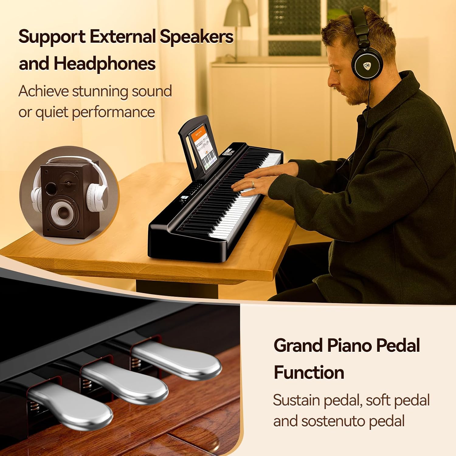 Detalle de TERENCE 88 key weighted digital piano