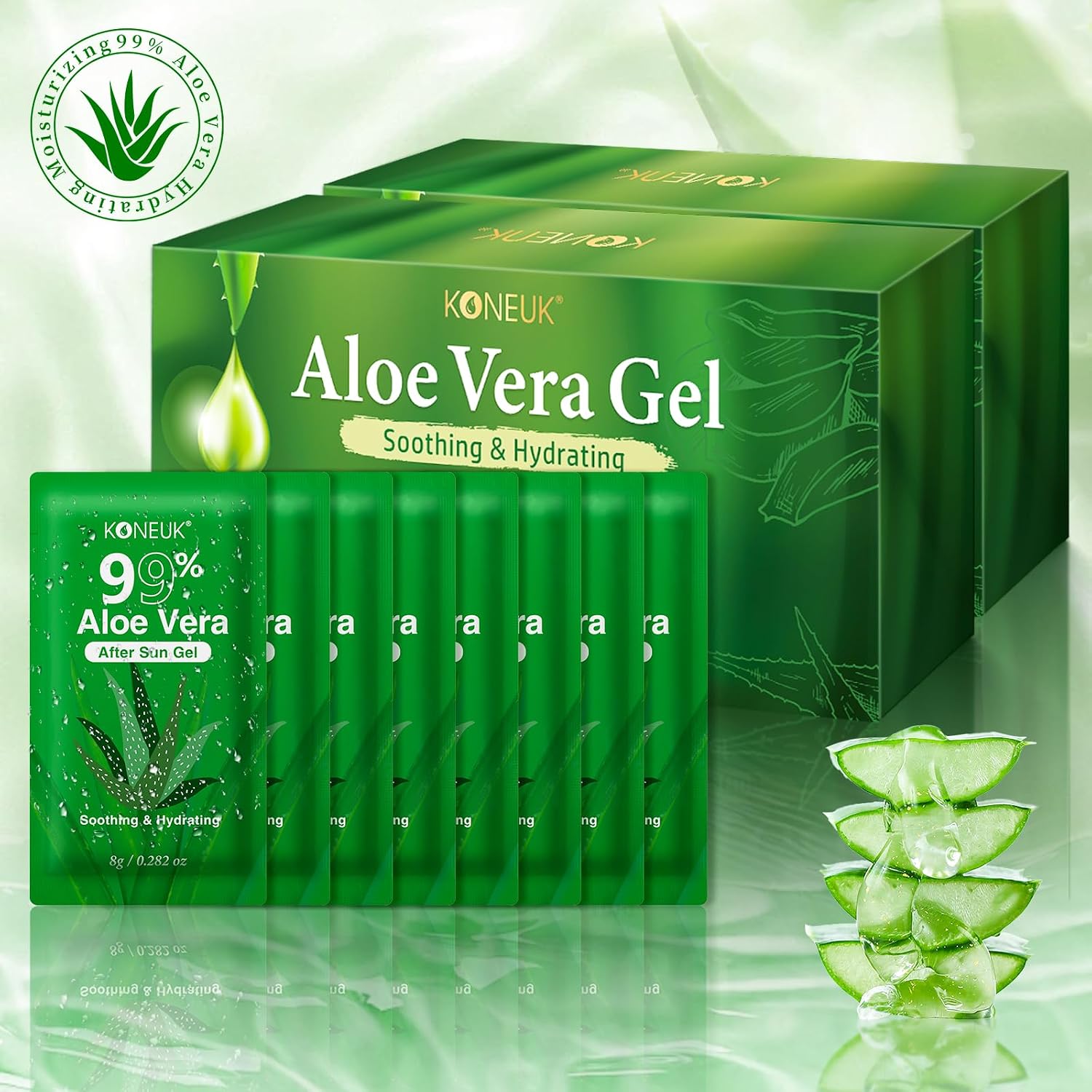 Thumbnail 6 de 200 Pack Bulk Aloe Vera Gel, 99% Pure Aloe for Face, Hair, and Skin Care