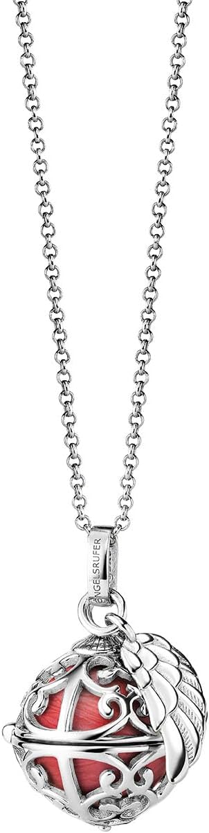 Detalle de Engelsrufer Damen Anhänger für Halskette mit Flügel aus Sterling Silber – mit austauschbarer Klangkugel