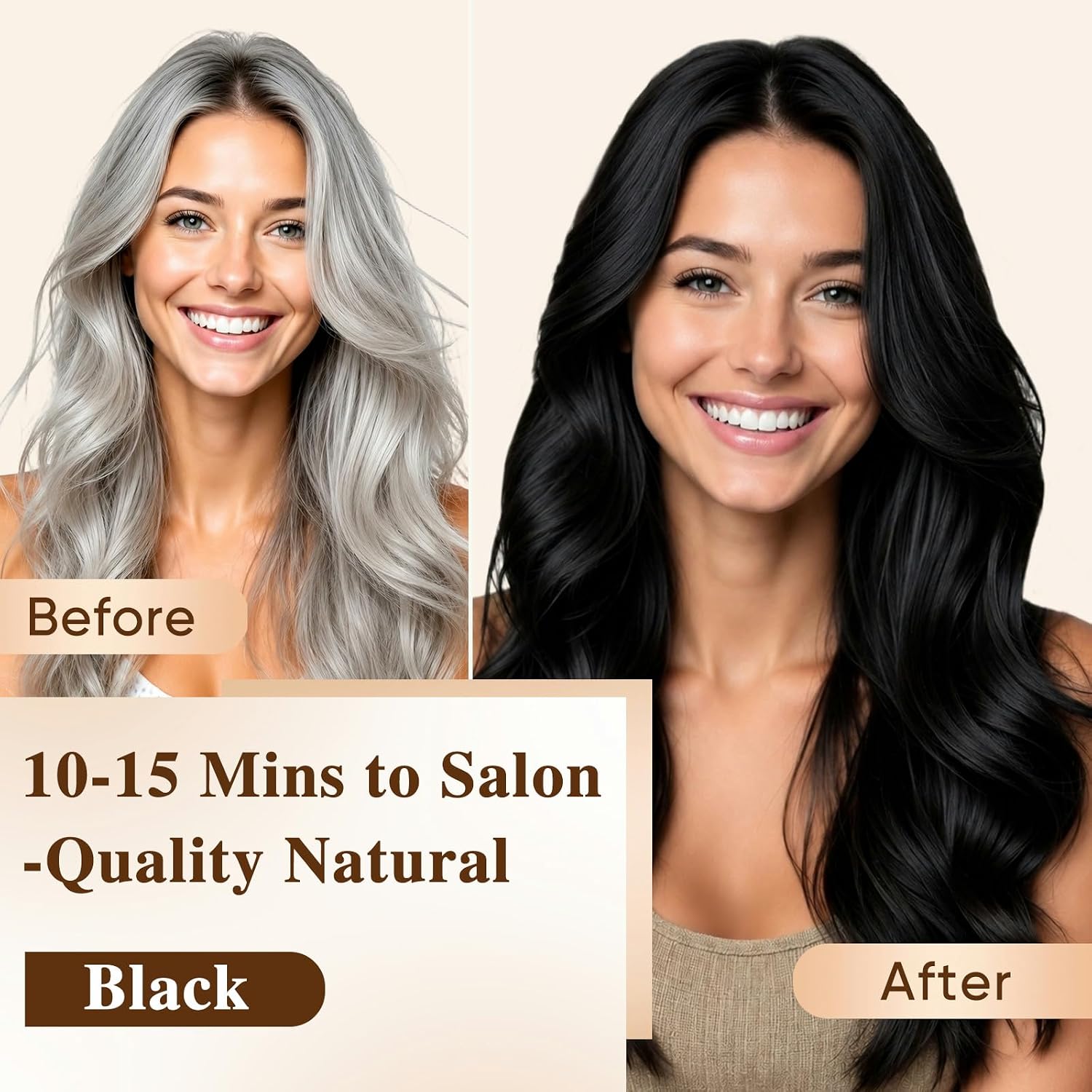 Detalle de Black Hair Dye Shampoo