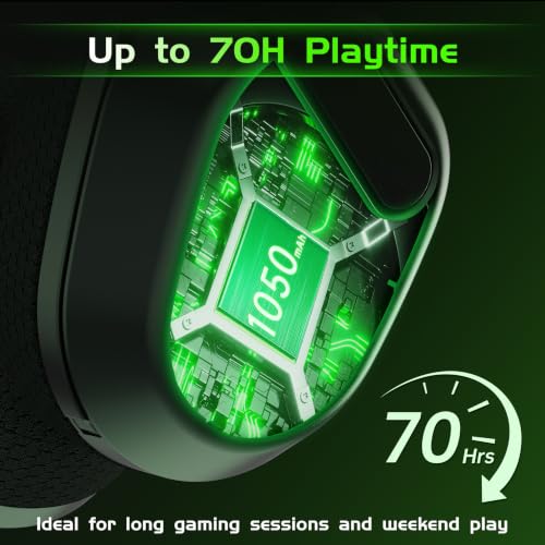 Detalle de Gvyugke Captain 560 Wireless Gaming Headset: Solid Xbox/PS5 Companion with Long Battery