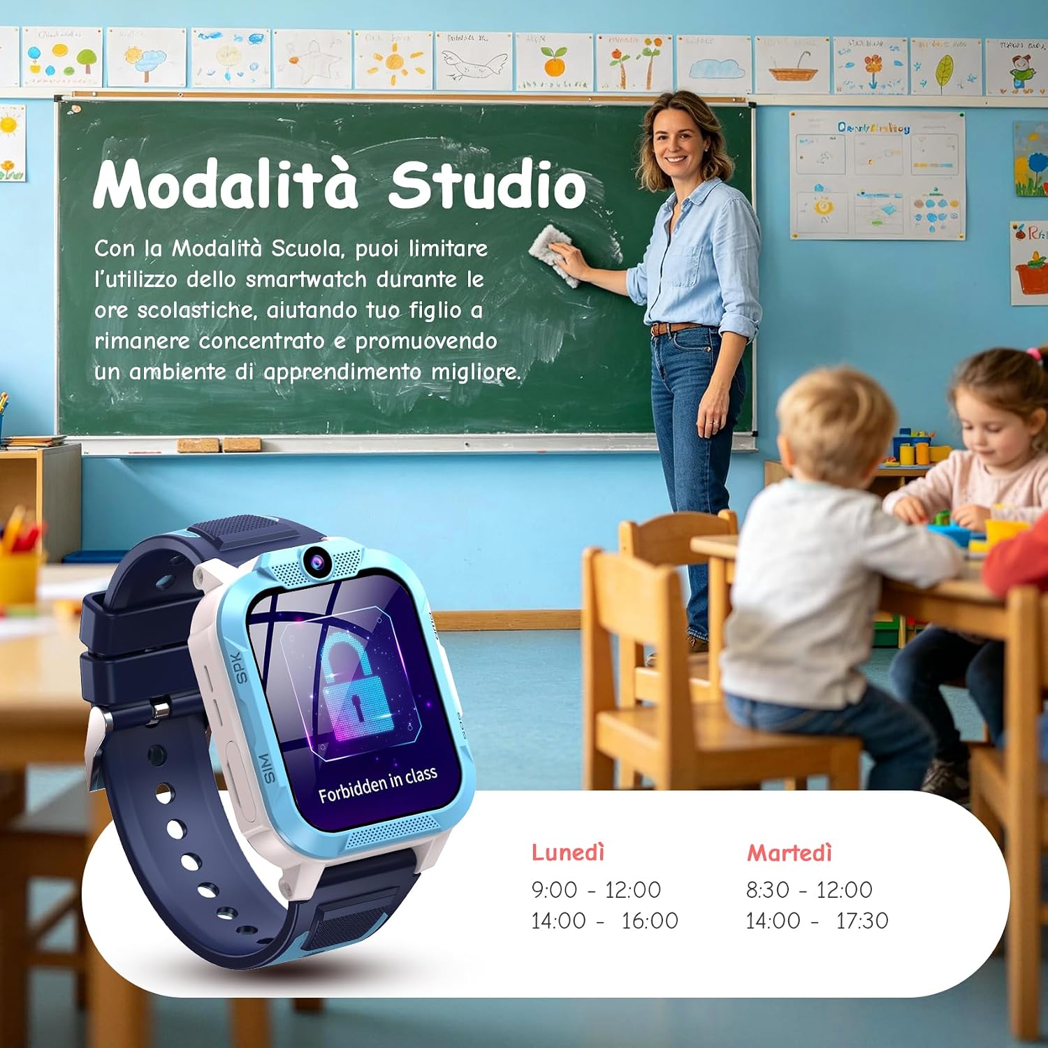 Detalle de IOWODO Smartwatch Bambini 4G con Videochiamata HD e GPS: sicurezza e divertimento per i più piccoli