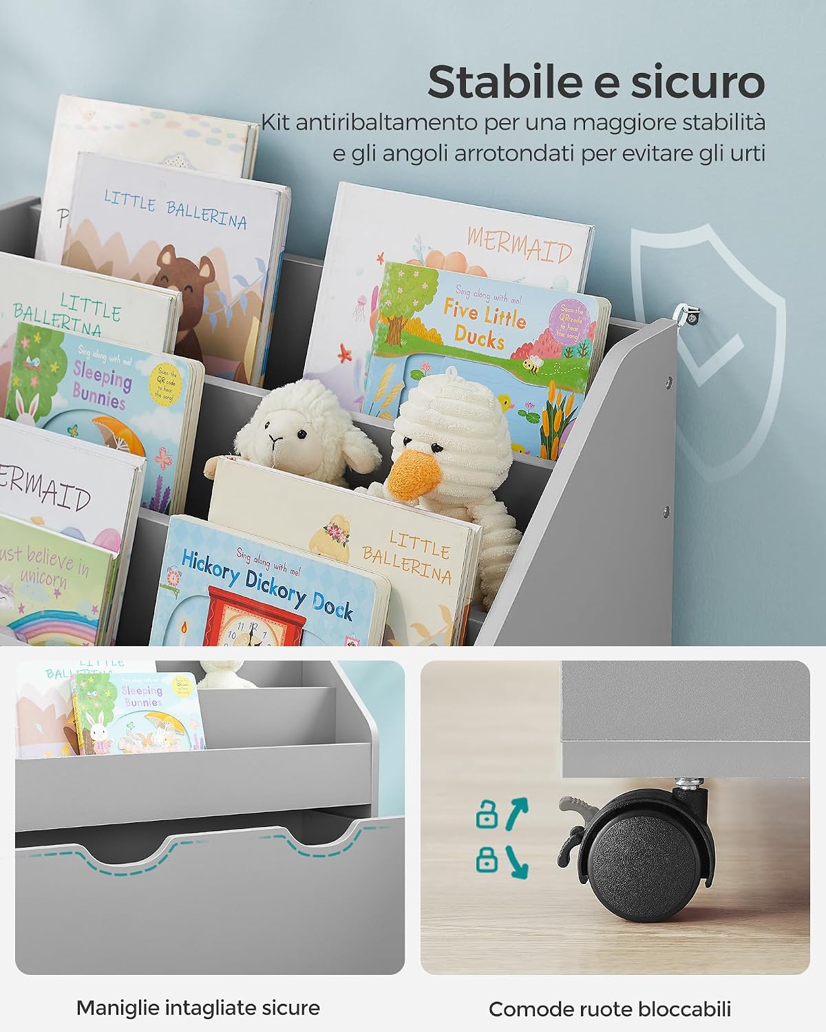 Thumbnail 6 de SONGMICS GKR041G10 Libreria 3 scomparti