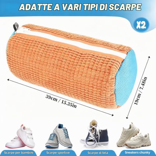 Thumbnail 4 de WUFANC Sacchetto Scarpe Lavatrice 2 Pezzi: protezione e pulizia efficace per sneakers e scarpe sportive
