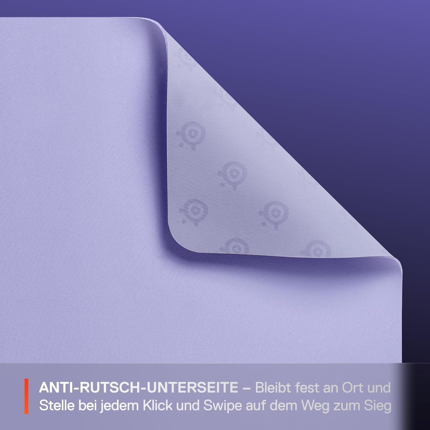 Thumbnail 3 de SteelSeries QcK Mauspad (mittel) – Lavendel – mit Anti-Rutsch-Gummierung, 320 x 270 mm