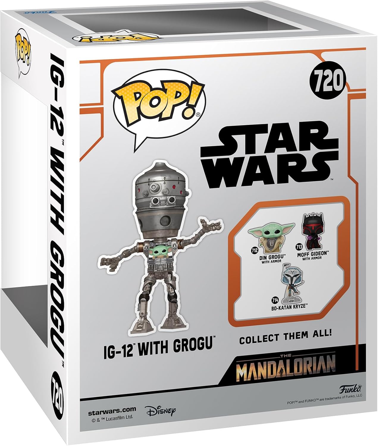 Thumbnail 2 de Funko Pop! Deluxe: Star Wars The Mandalorian – Grogu (the Child, Baby Yoda) IG-12