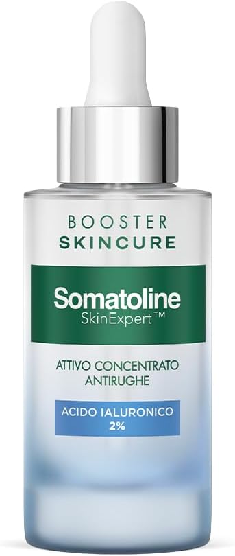 Detalle de Somatoline SkinExpert Skincure Booster Antirughe Acido Ialuronico 2% – Siero Viso 30 ml