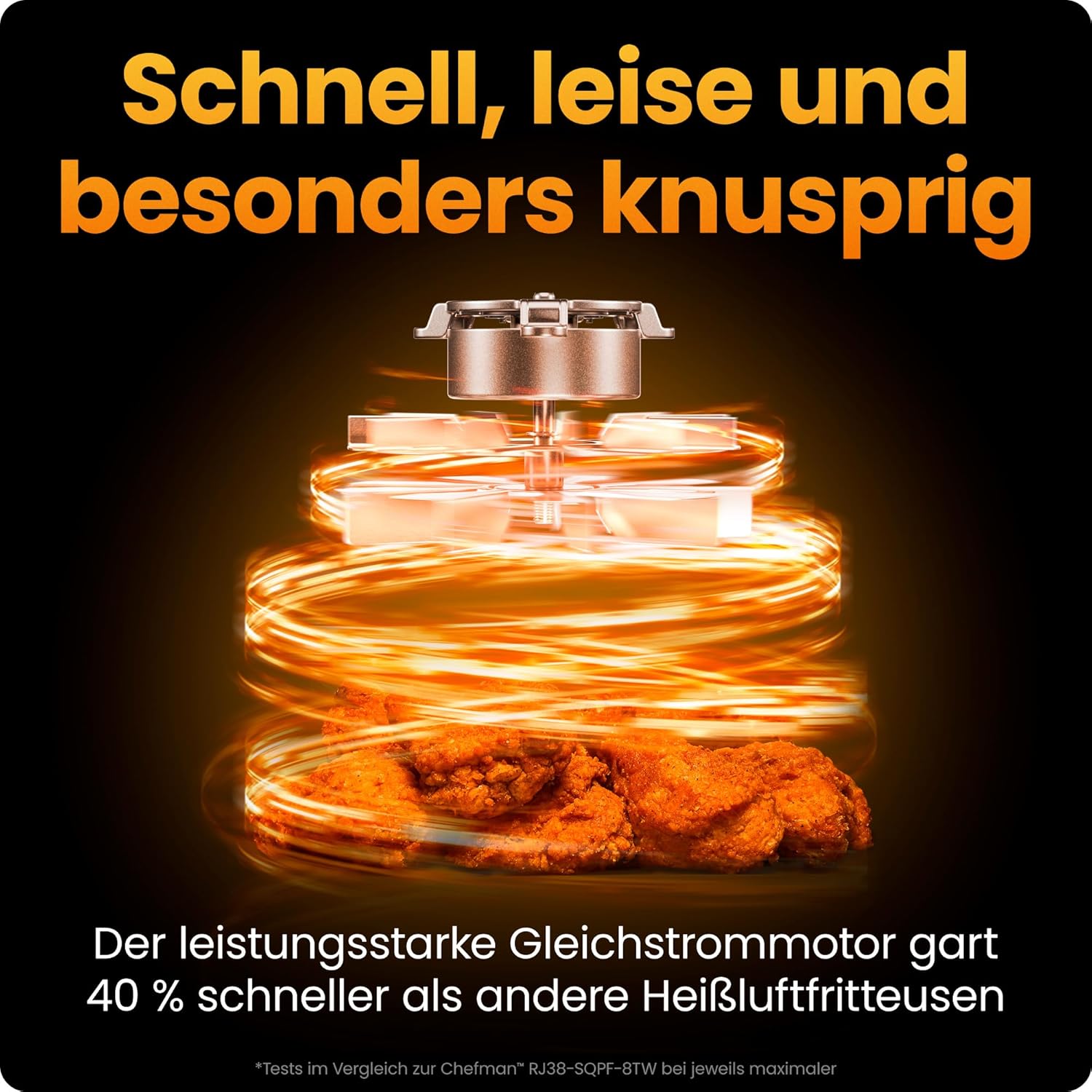 Detalle de Chefman TurboFry Heißluftfritteuse 8,5 l
