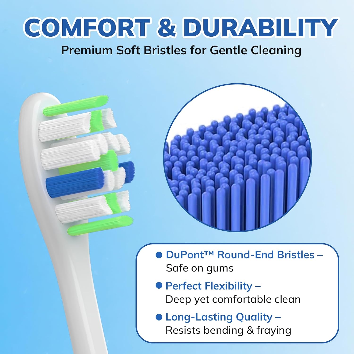 Detalle 2 de SEPORUD US-216W-Toothbrush heads-8P Replacement Toothbrush Heads, 8-Pack