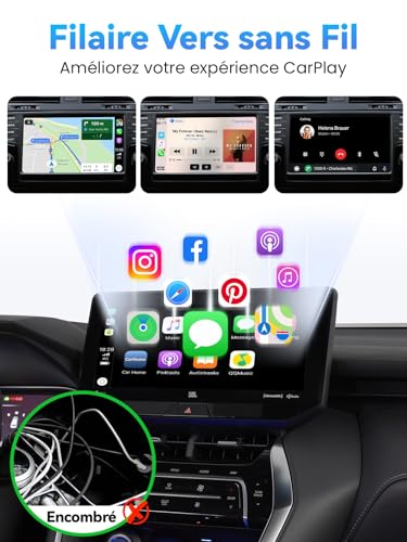 Thumbnail 3 de Alltotive S2 Mini: Adaptateur CarPlay sans Fil pour iPhone – Plug & Play, USB-C/USB-A