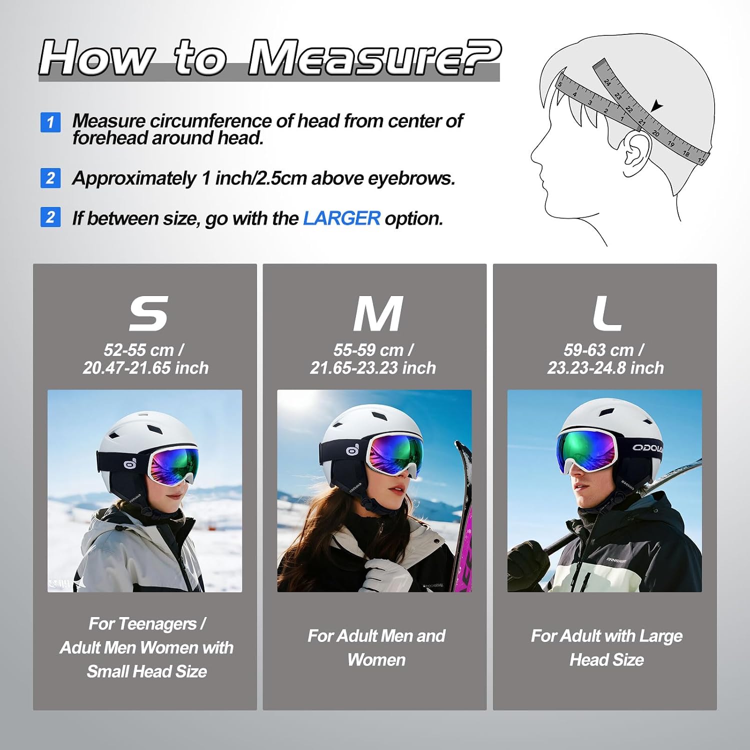 Detalle 2 de Odoland Snow Helmet Set ⚙