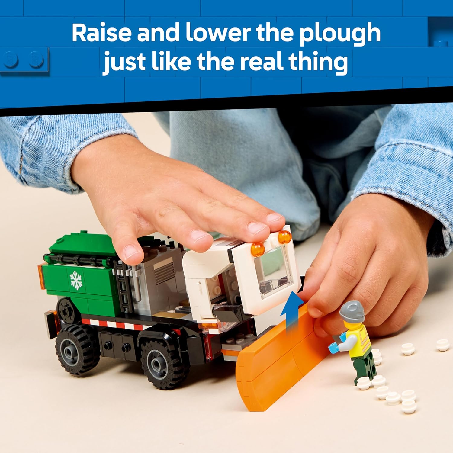 Detalle 1 de LEGO City 60490 Snowplough Truck Toy