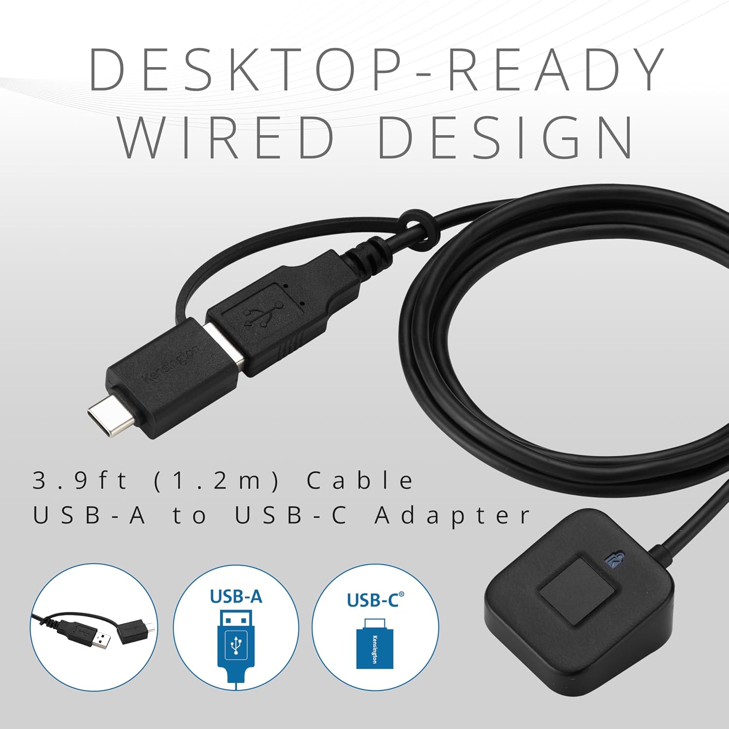 Thumbnail 4 de Kensington VeriMark デスクトップ2.0 K64741WW 指紋認証キー USB-A・USB-C対応