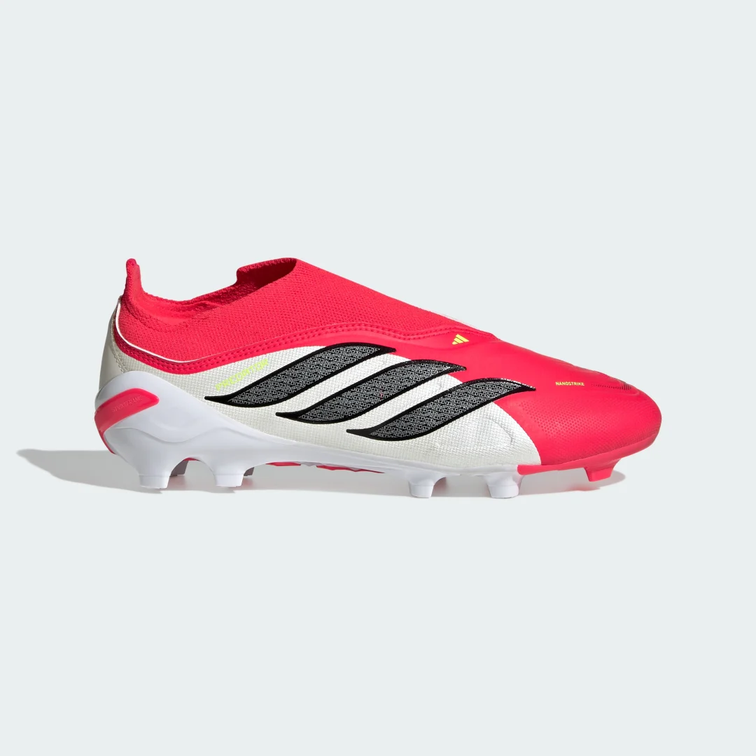 Thumbnail 1 de Bota de fútbol sin cordones Predator LEAGUE para césped natural seco de Adidas (Rojo)