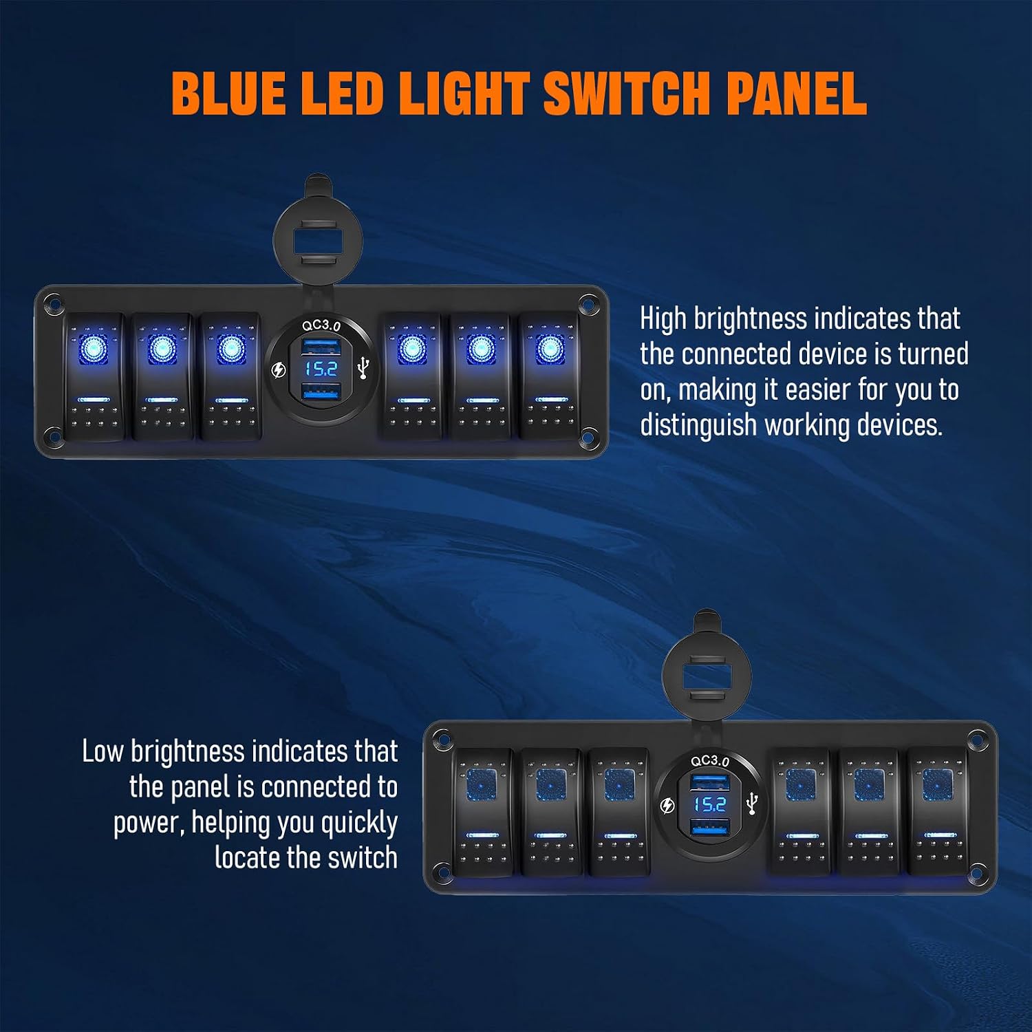 Thumbnail 5 de Chelhead 6 Gang Switch Panel 12V