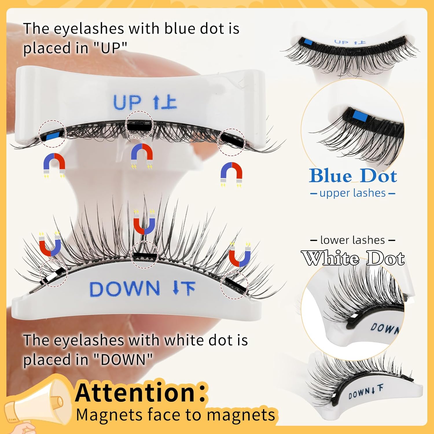 Detalle 2 de QUEWEL Magnetic Eyelashes 2 Pair Kit 🎀