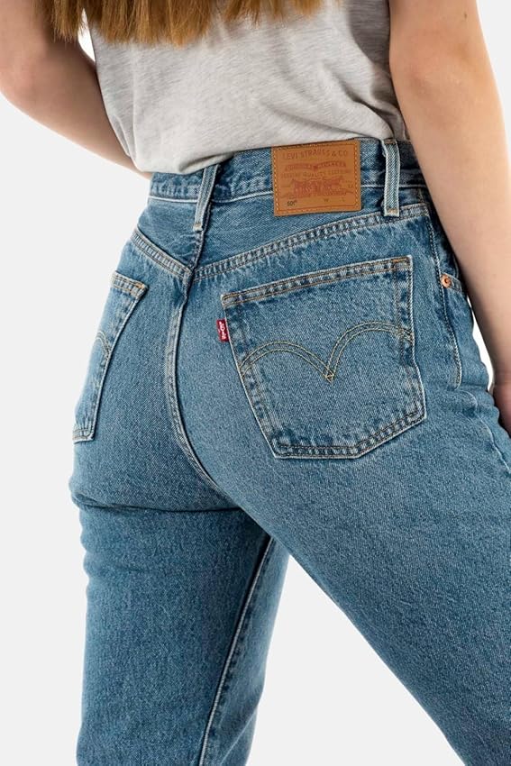 Detalle 2 de Levi's 501 Crop Vaqueros 25W talla 26L Mujer