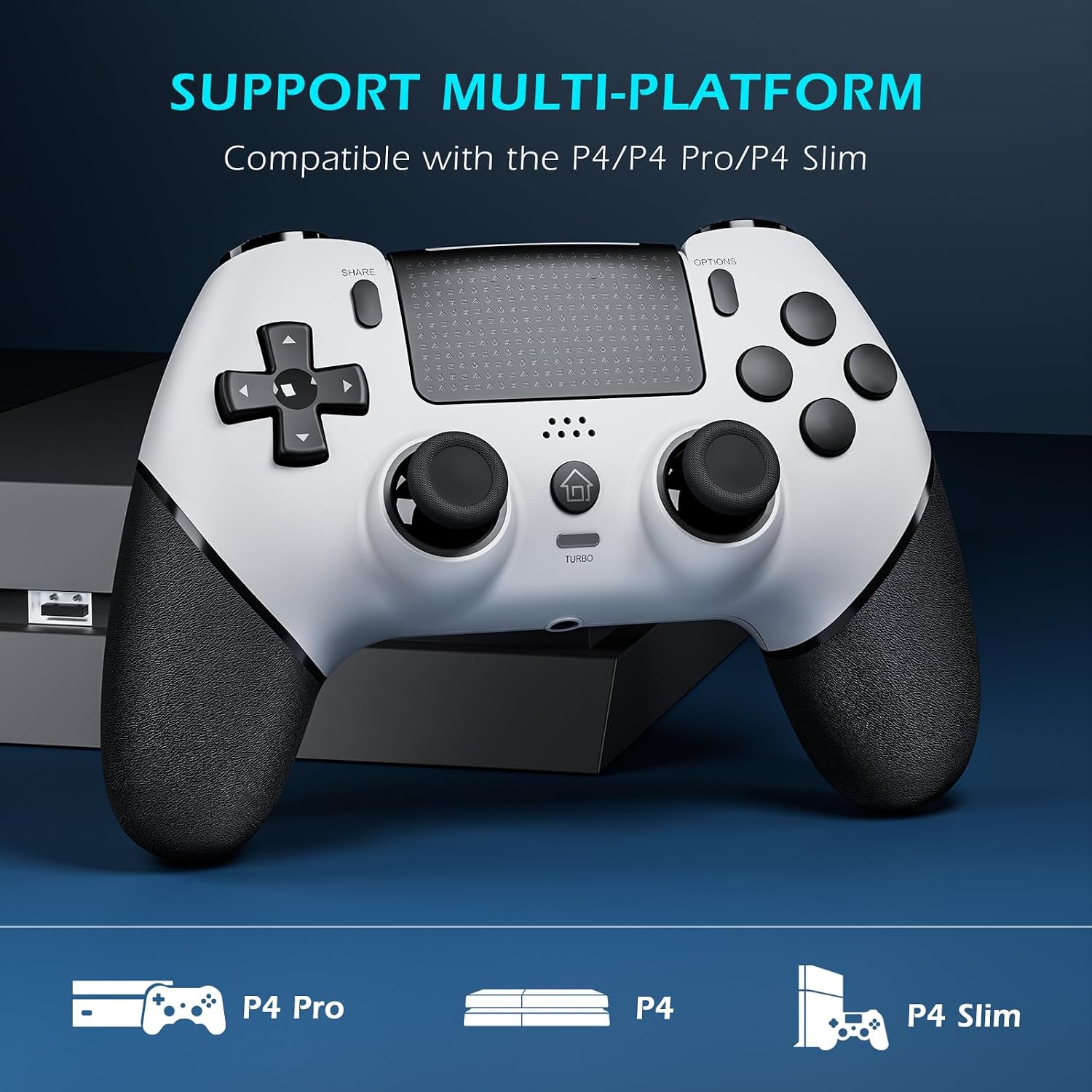 Thumbnail 1 de CHEREEKI PS4 Controller mit 1000 mAh Akku