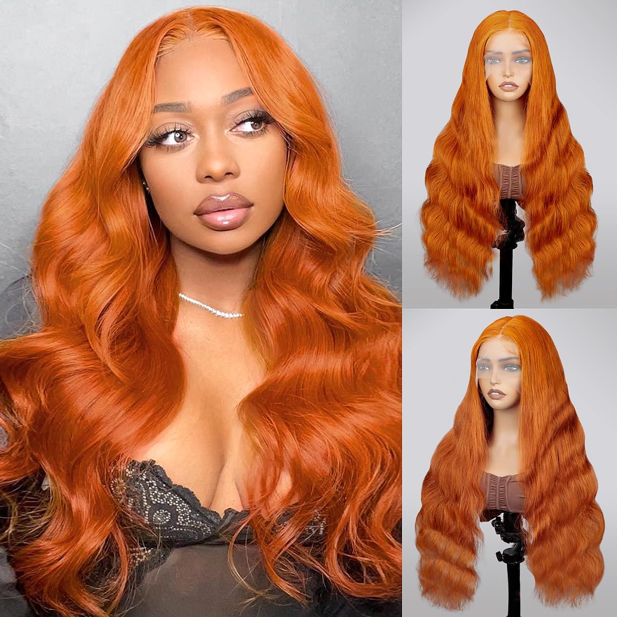 Thumbnail 1 de QZOQZO Ginger Lace Front Wigs: 13x4 HD Lace, Body Wave, 30 inch, Glueless, Pre-Plucked