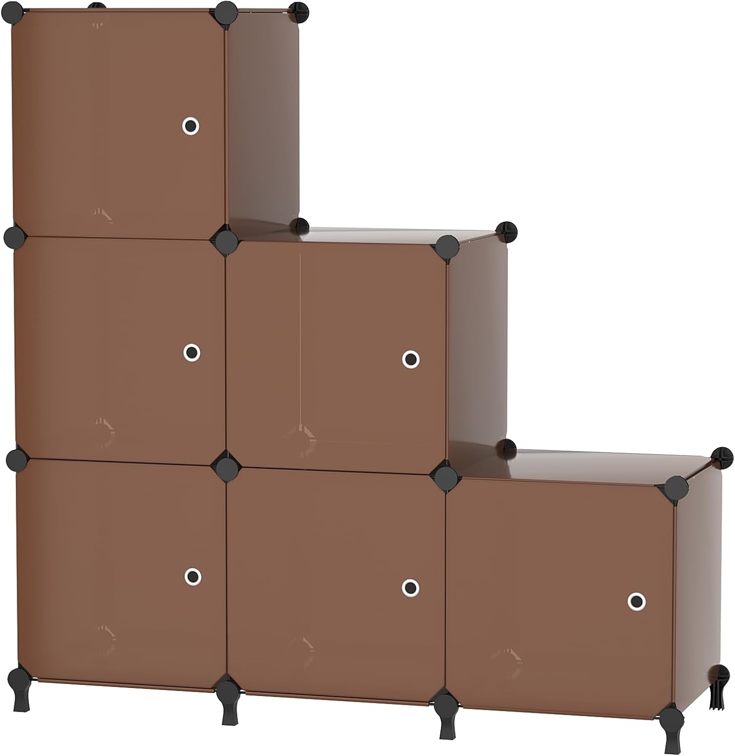 Thumbnail 6 de ATTDETJL 6-Cube Storage Unit with Doors (Pink) — 30x30x30cm compartment organiser