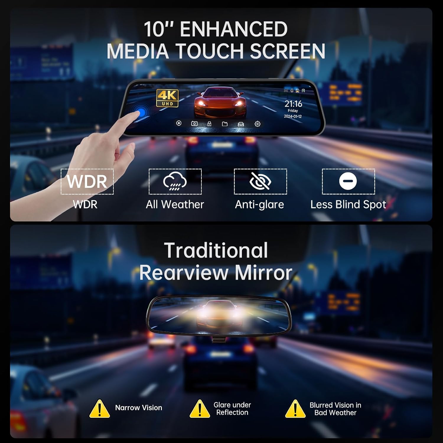 Thumbnail 2 de Veement VT10 10" Rear View Camera