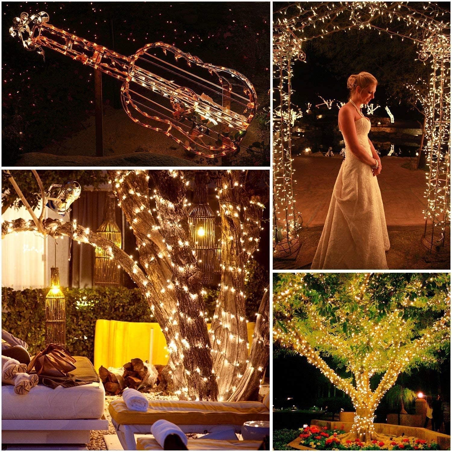 Thumbnail 4 de Quntis CL-A1000C LED String Lights, 83 ft, 1,000 Warm Yellow LEDs