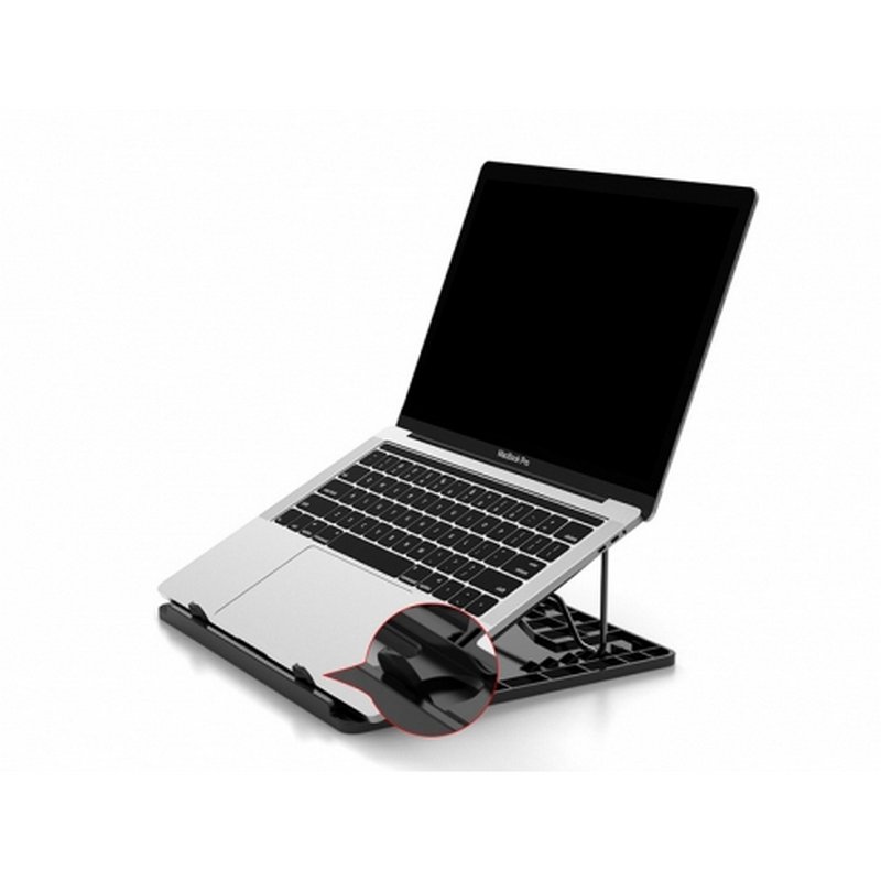 Detalle de Conceptronic Thana Ergo S: base refrigeradora de aluminio para portátil 15.6