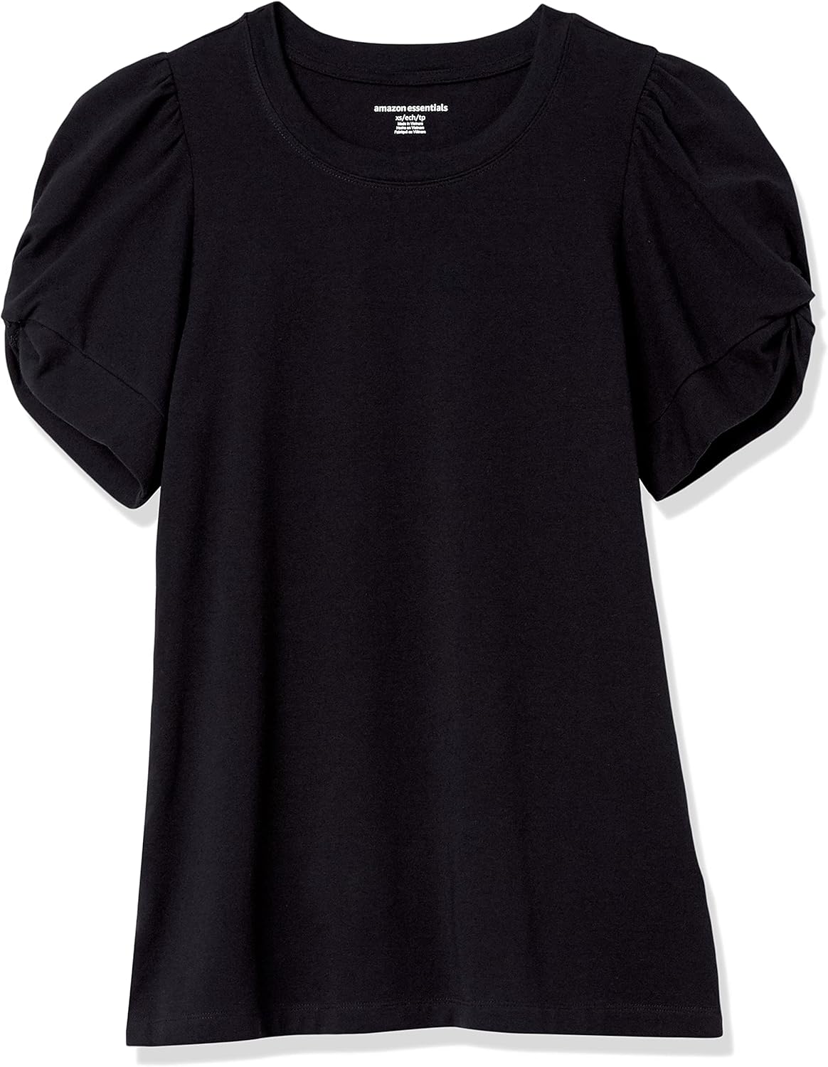 Detalle de Amazon Essentials Women's Regular-Fit Twist Sleeve Crewneck T-Shirt